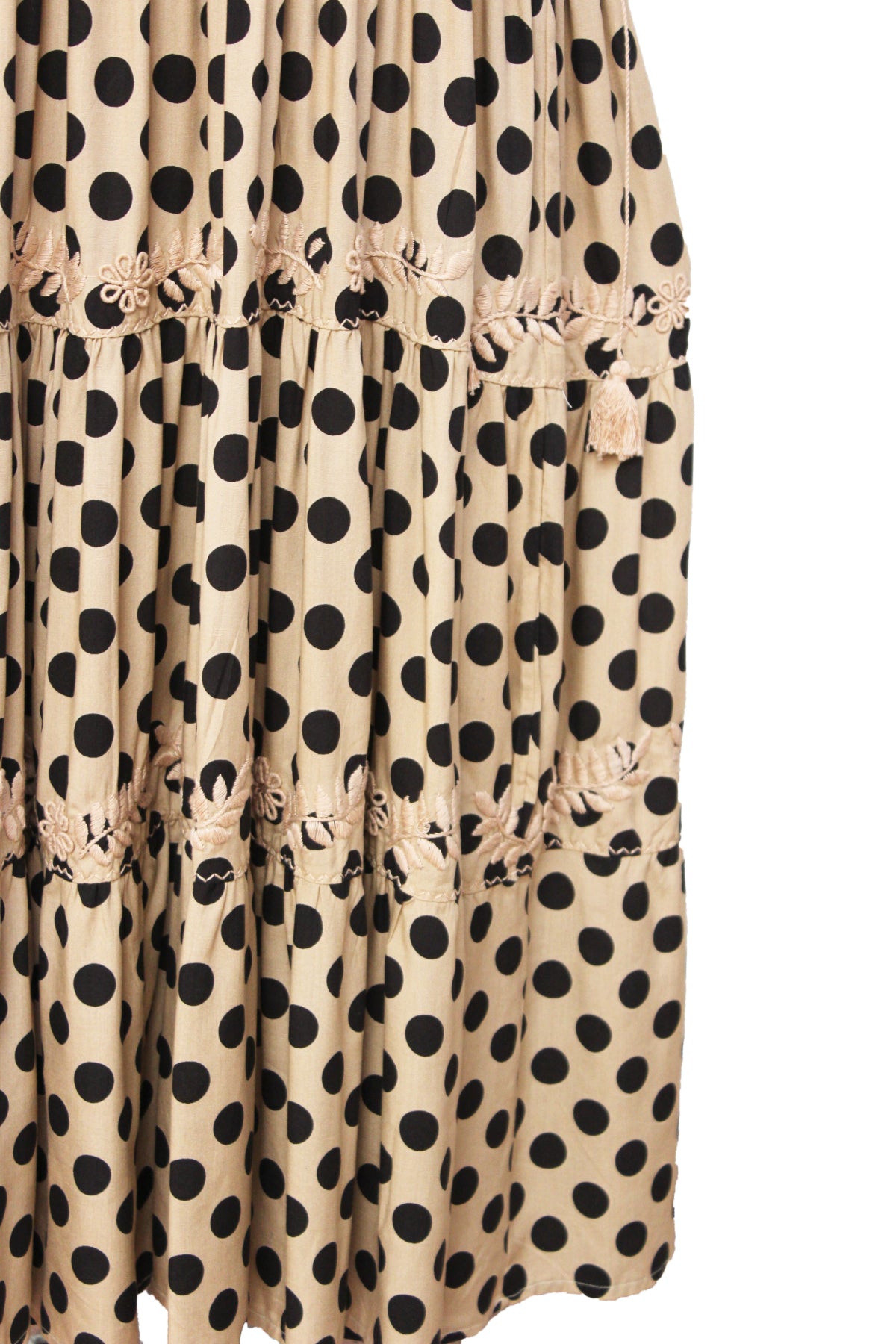 Vestido tradicional Aguacatenango. Beige