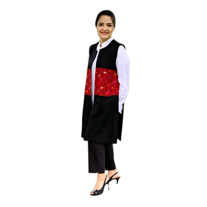 Chaleco Botones Brocado Larrainzar