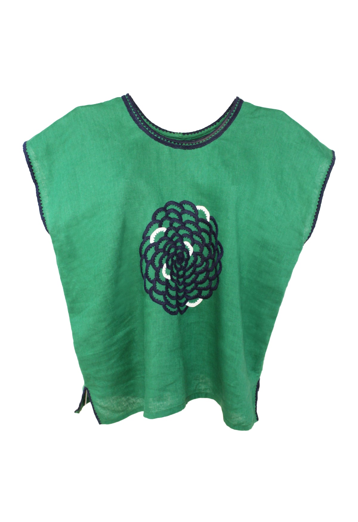 Blusa de lino. Crisantemo