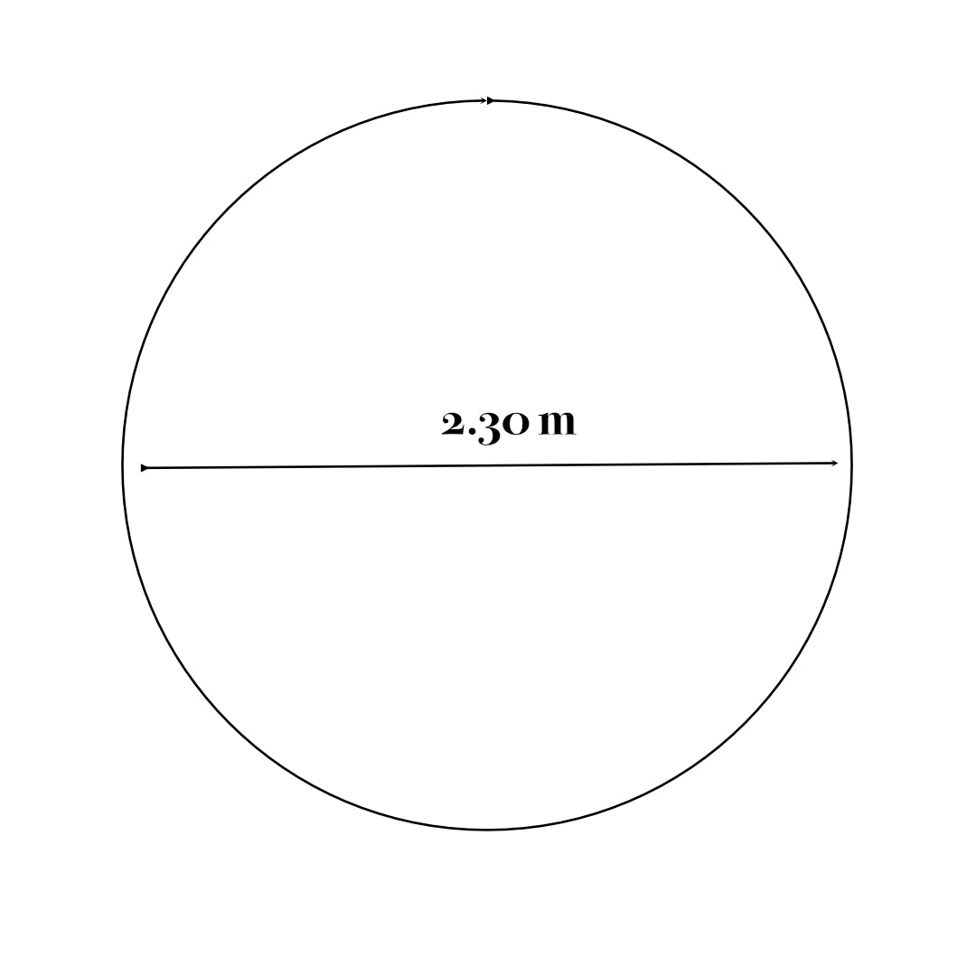 Mantel redondo Villahermosa (+ 8 servilletas).