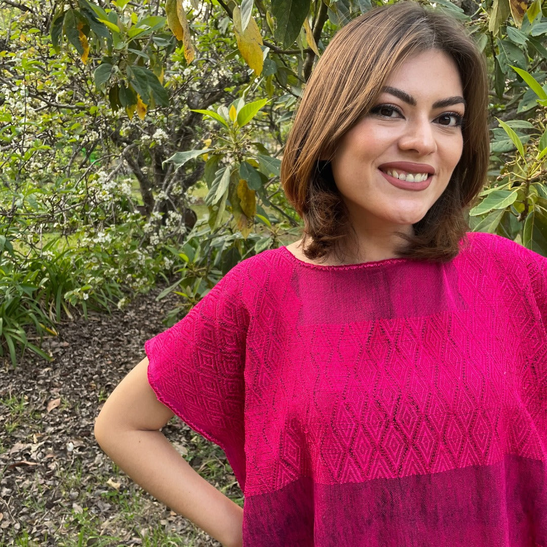Vestido Doble Bordado Telar Carranza