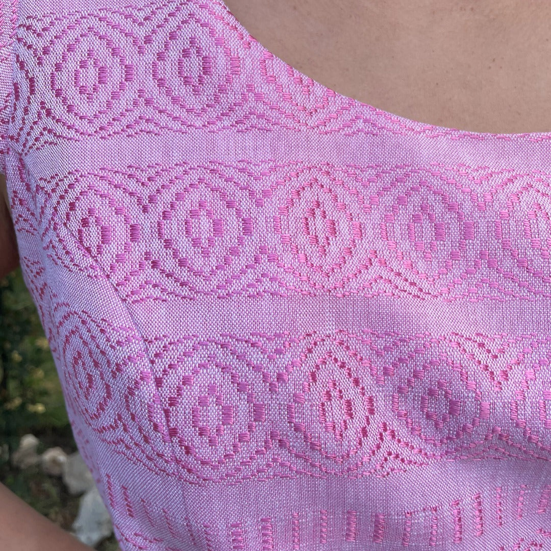 Vestido Telar Comitán Rosa