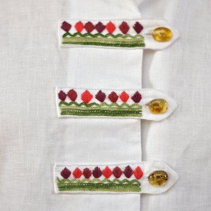 Blusa Bavaria con botones de ámbar