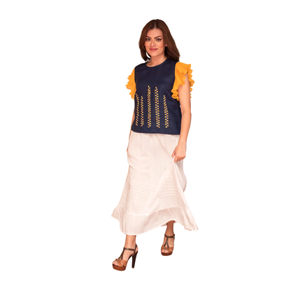 Blusa Milpa Con  Vuelos