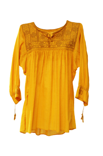 Blusa Aguacatenango Mostaza