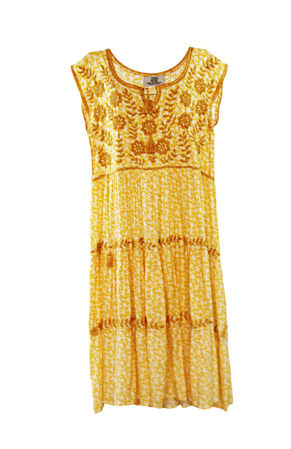 Vestido tradicional Aguacatenango rayón sin mangas