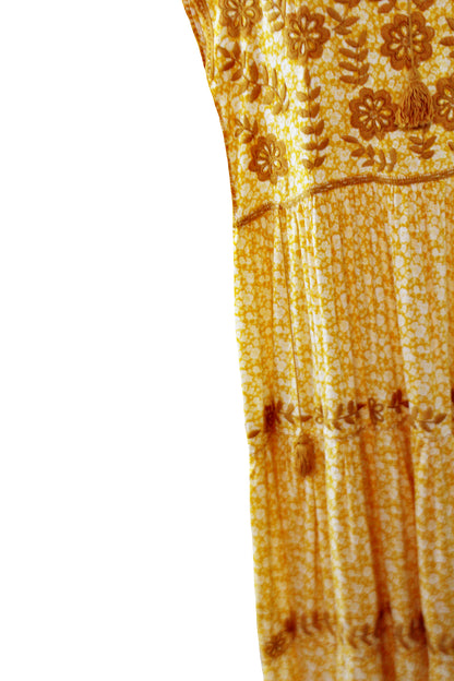 Vestido tradicional Aguacatenango rayón sin mangas