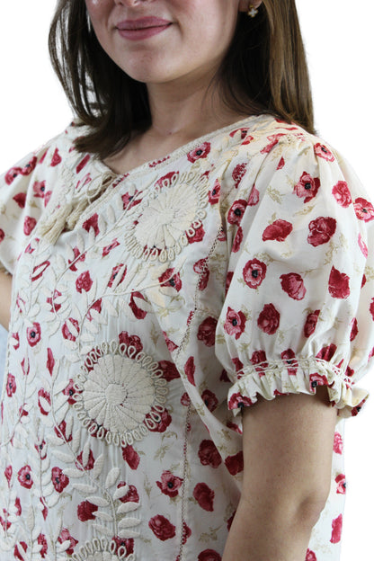 Vestido Chemise. Flores