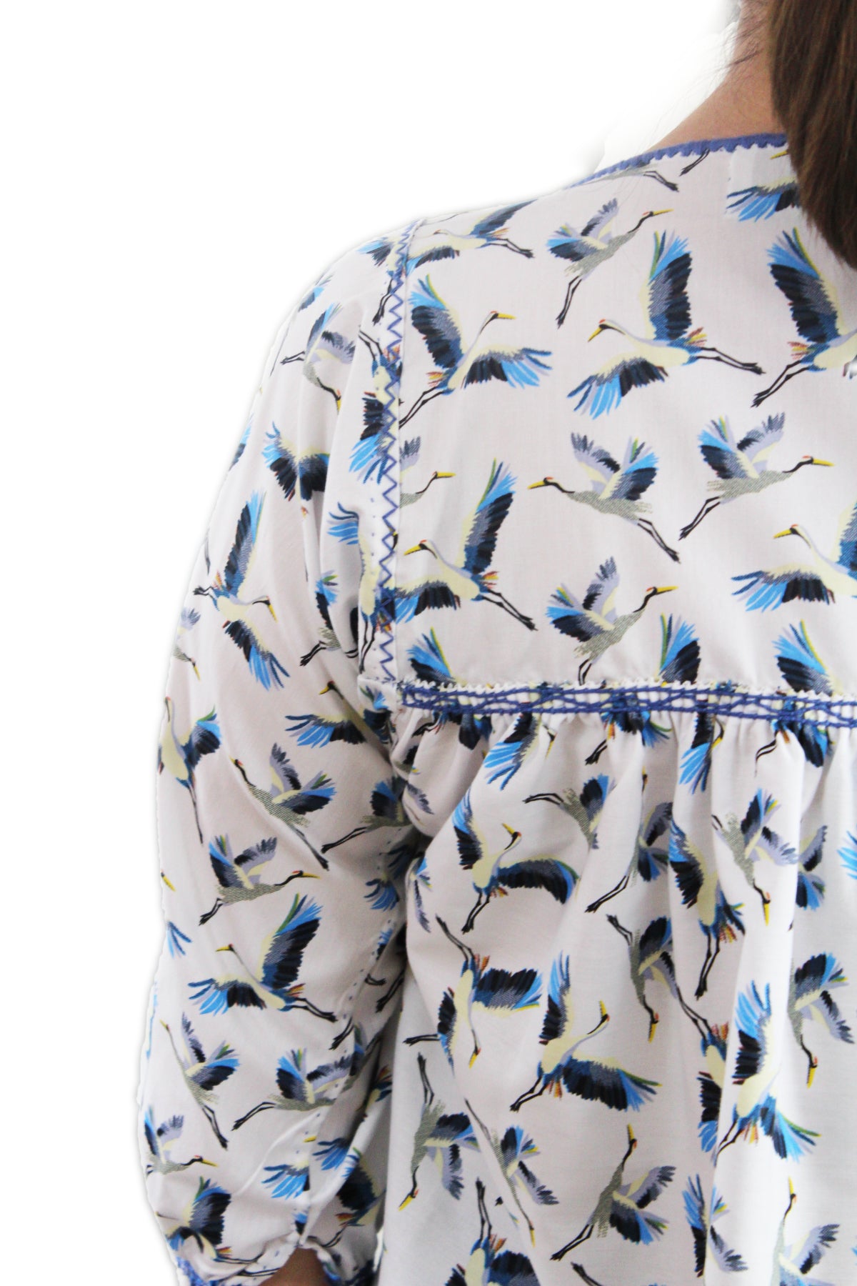 Blusa Aguacatenango Bolitas. Aves