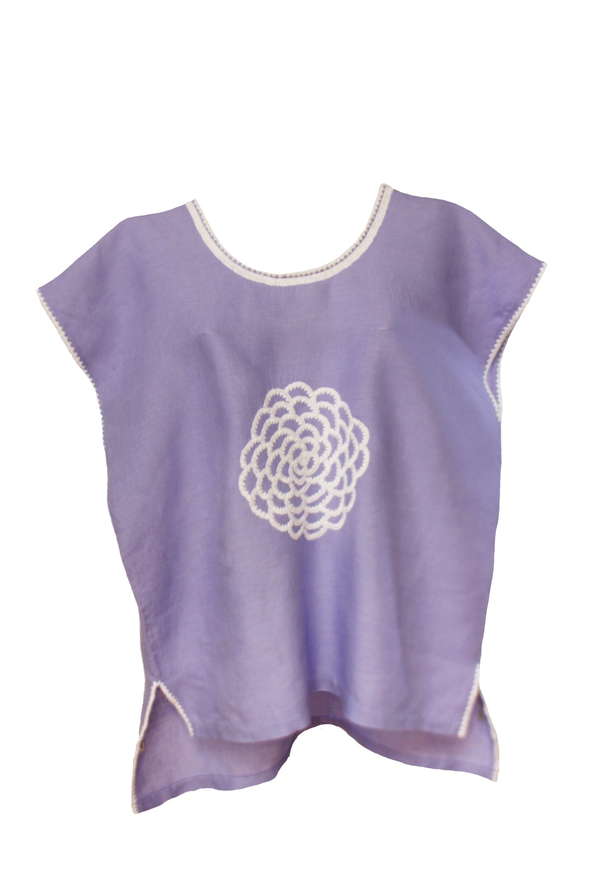 Blusa Chiapas Crisantemo color lila
