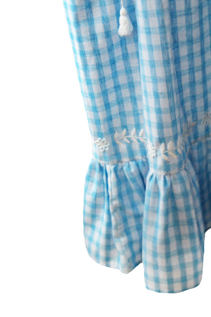 Vestido tradicional Aguacatenango manga campana