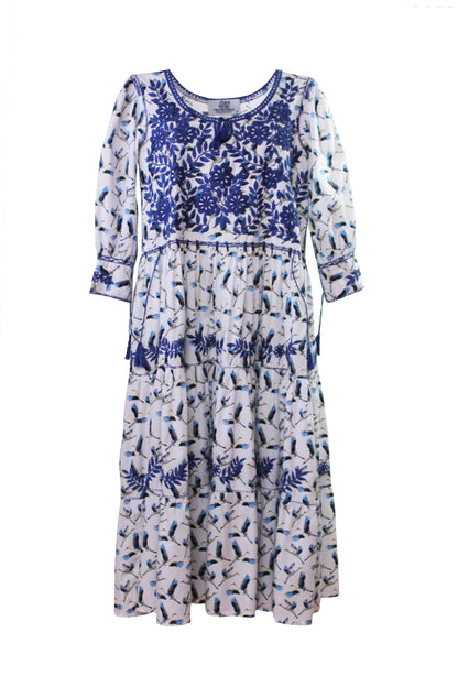 Vestido tradicional Aguacatenango. Garzas