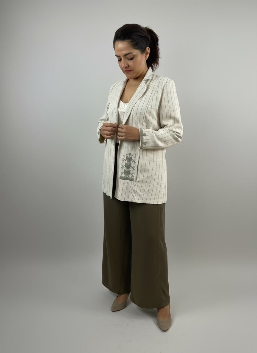 Saco Chiapas bordado milpa