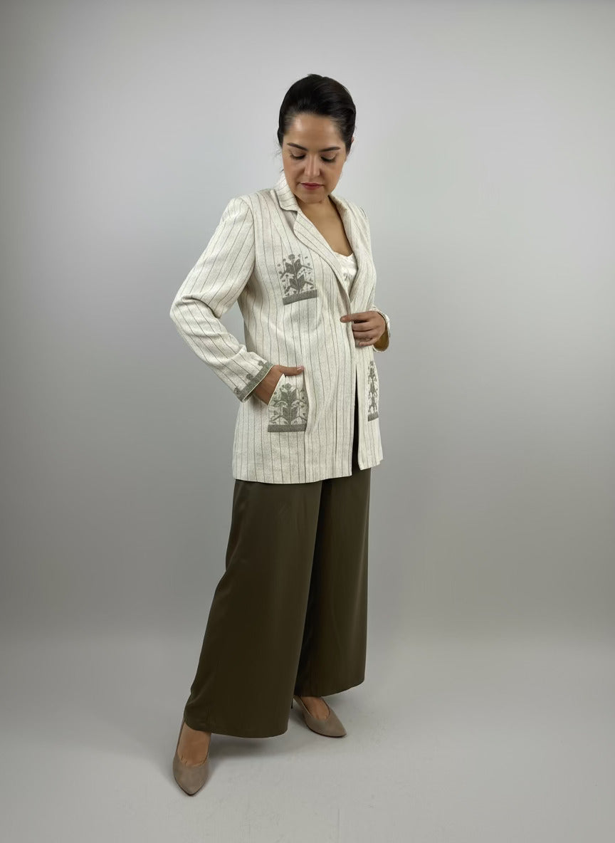 Saco Chiapas bordado milpa