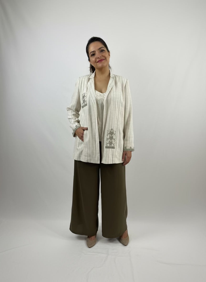 Saco Chiapas bordado milpa