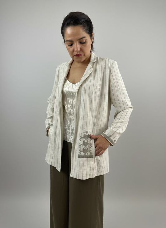 Saco Chiapas bordado milpa