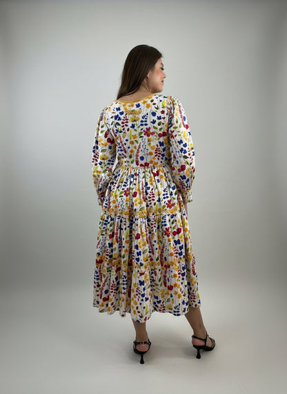 Vestido Chiapas Tradicional Aguacatenango tres vuelos