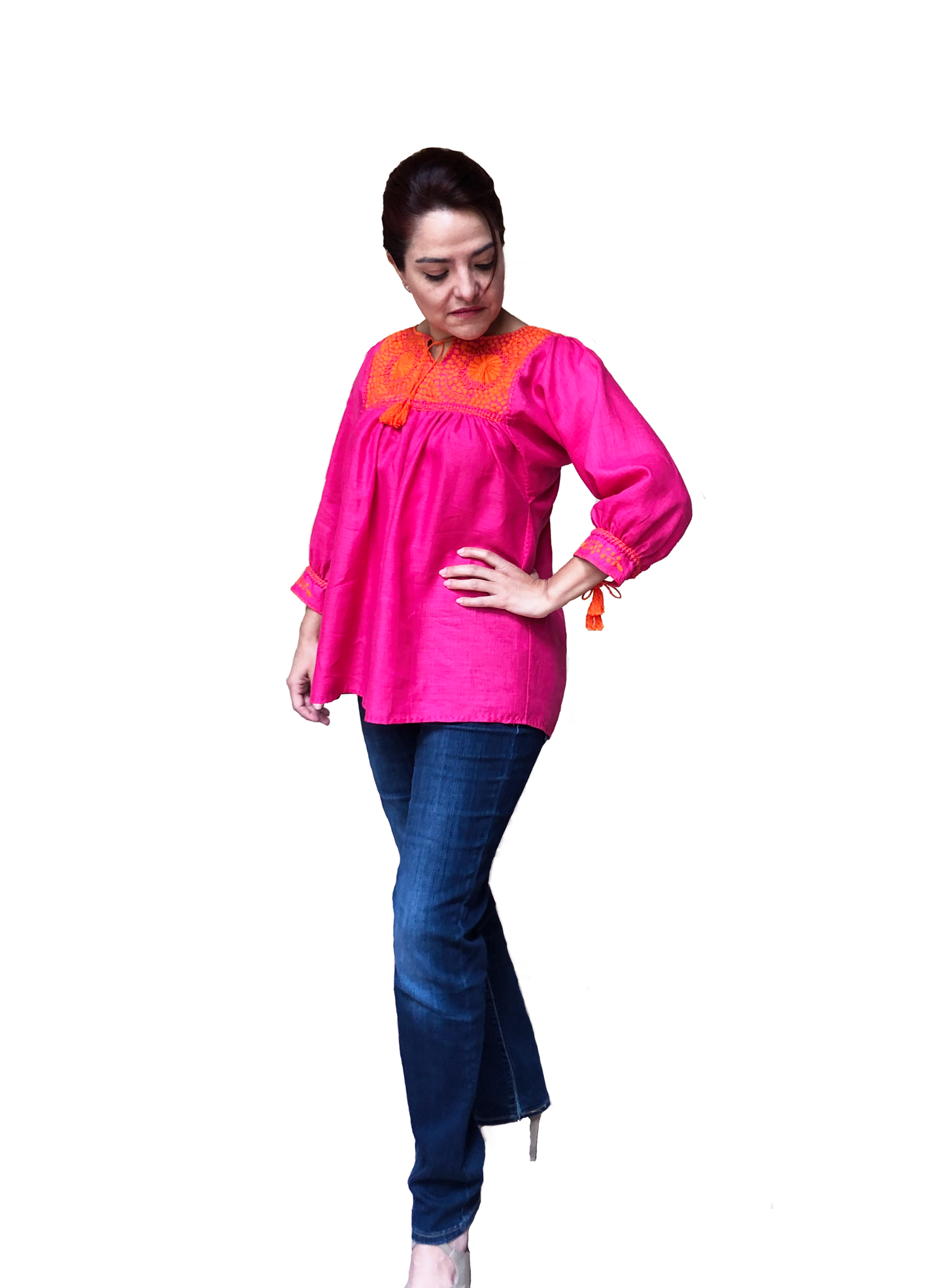 Blusa Típica Aguacatenango lino