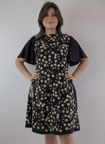 Vestido Chiapas de lino bordado a mano