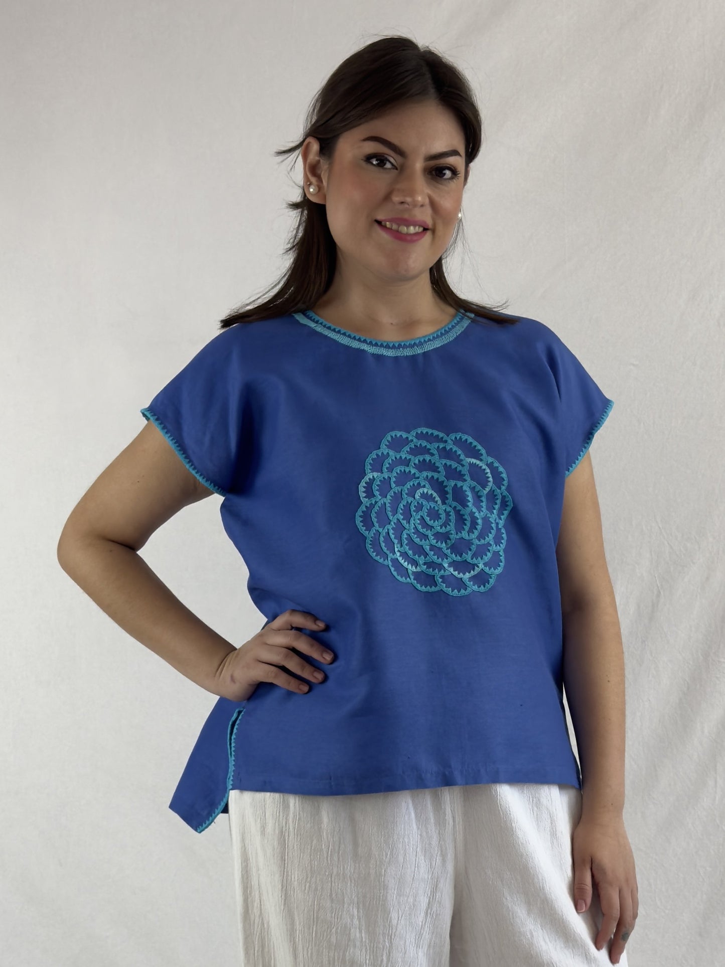 Blusa Chiapas Crisantemo