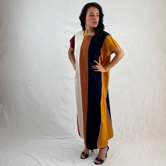 Vestido Telar Rayas Larrainzar