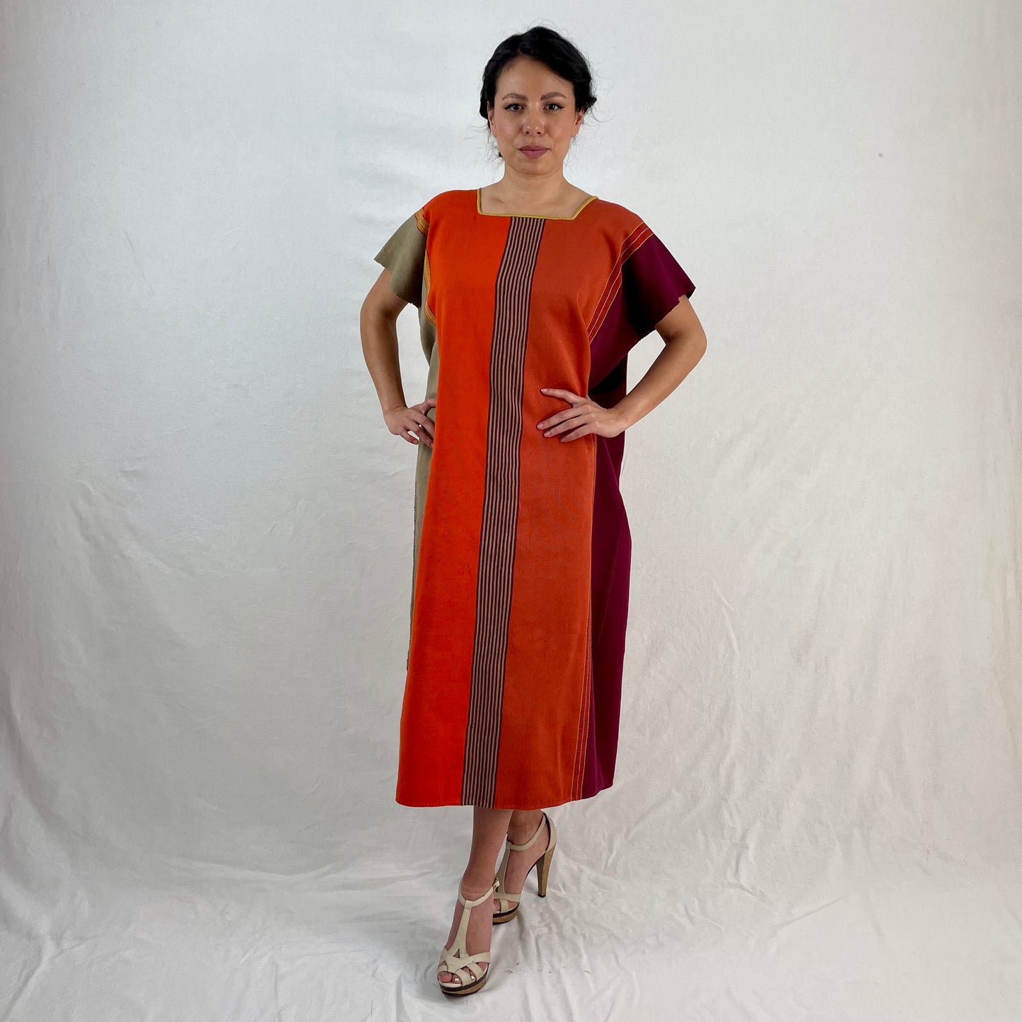 Vestidos Telar Rayas Larrainzar