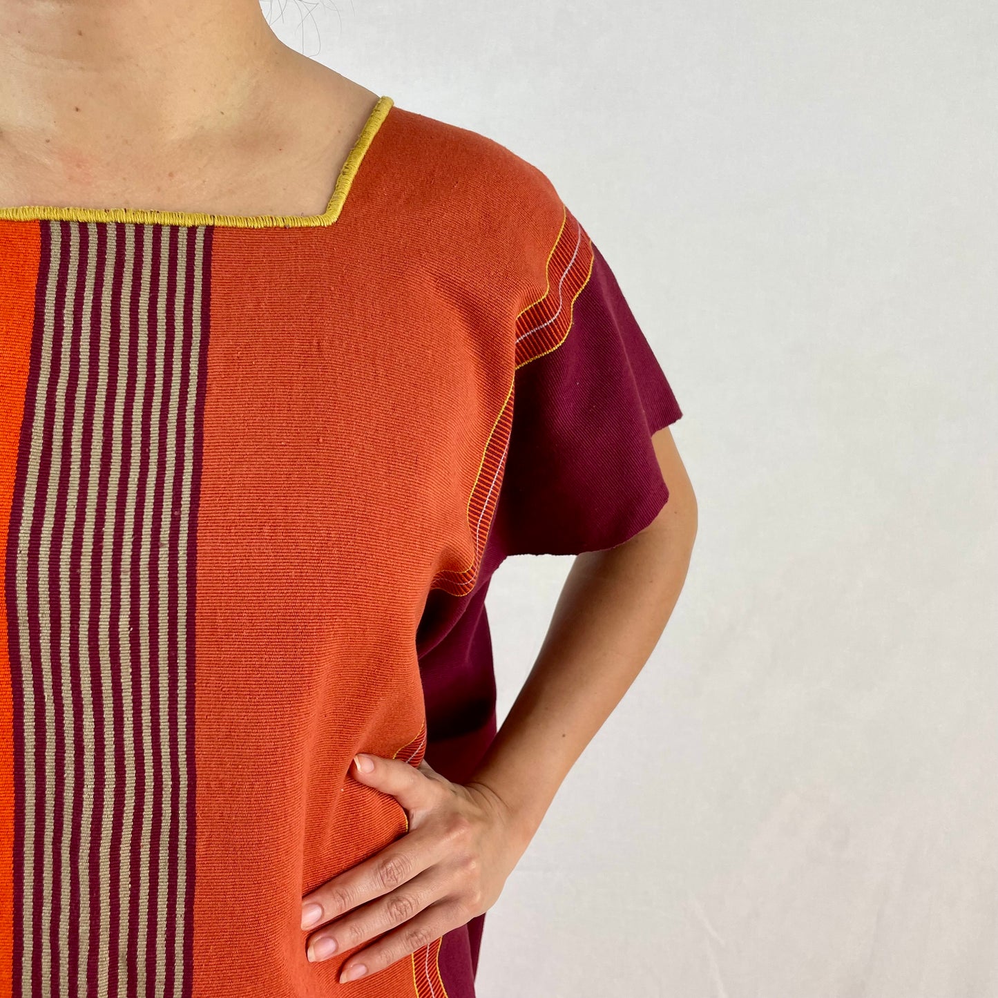 Vestidos Telar Rayas Larrainzar