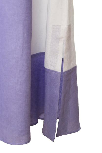 Vestido bicolor Medellín bordado Chamula