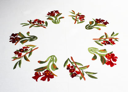 Mantel redondo Montebello (+ 8 servilletas).