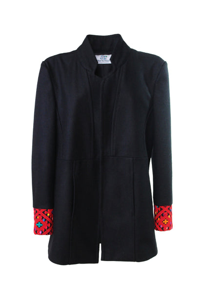 Saco corto de paño de lana. Puños San Andrés.