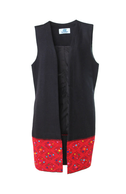 Chaleco Chiapas Cenefa Larrainzar