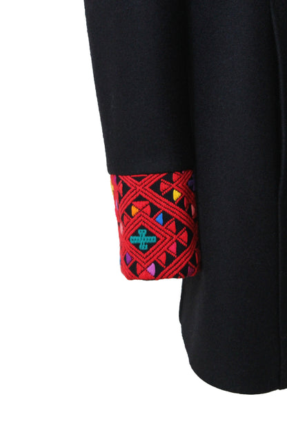 Saco corto de paño de lana. Puños San Andrés.