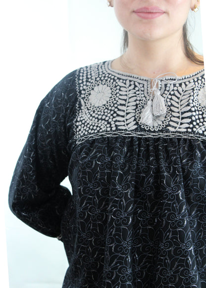 Blusa Aguacatenango Bolitas Algodón