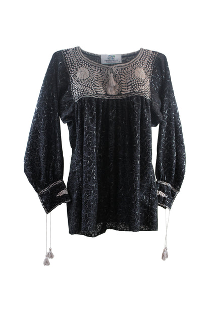 Blusa Aguacatenango Bolitas Algodón