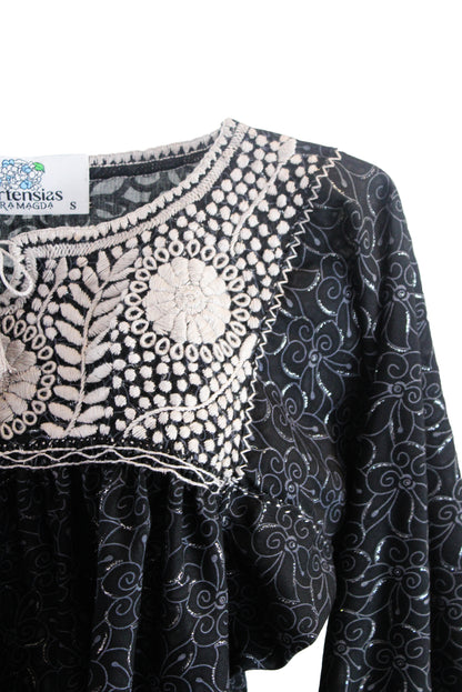 Blusa Aguacatenango Bolitas Algodón