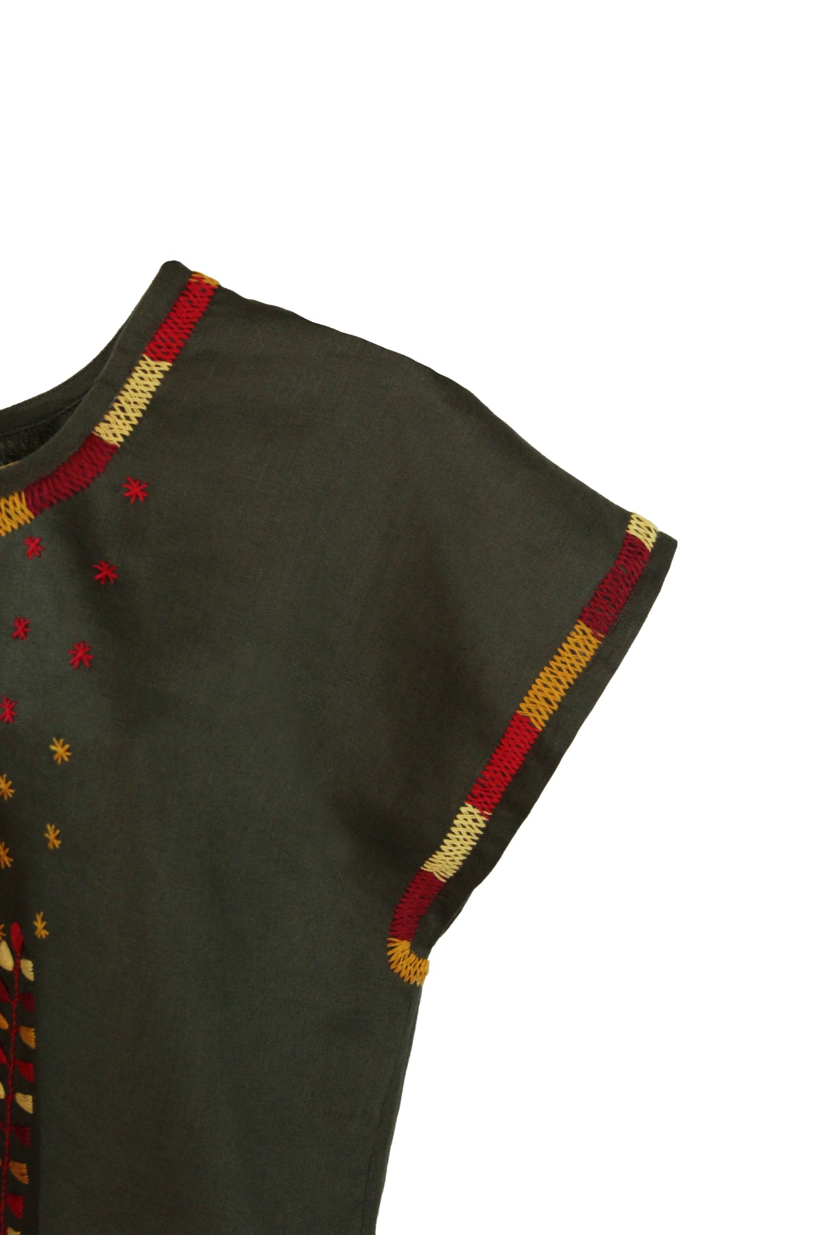 Blusa de lino bordada estrellitas