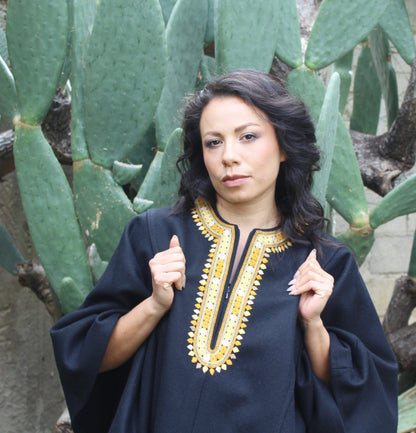 Capa Nayarit paño bordado Chamula