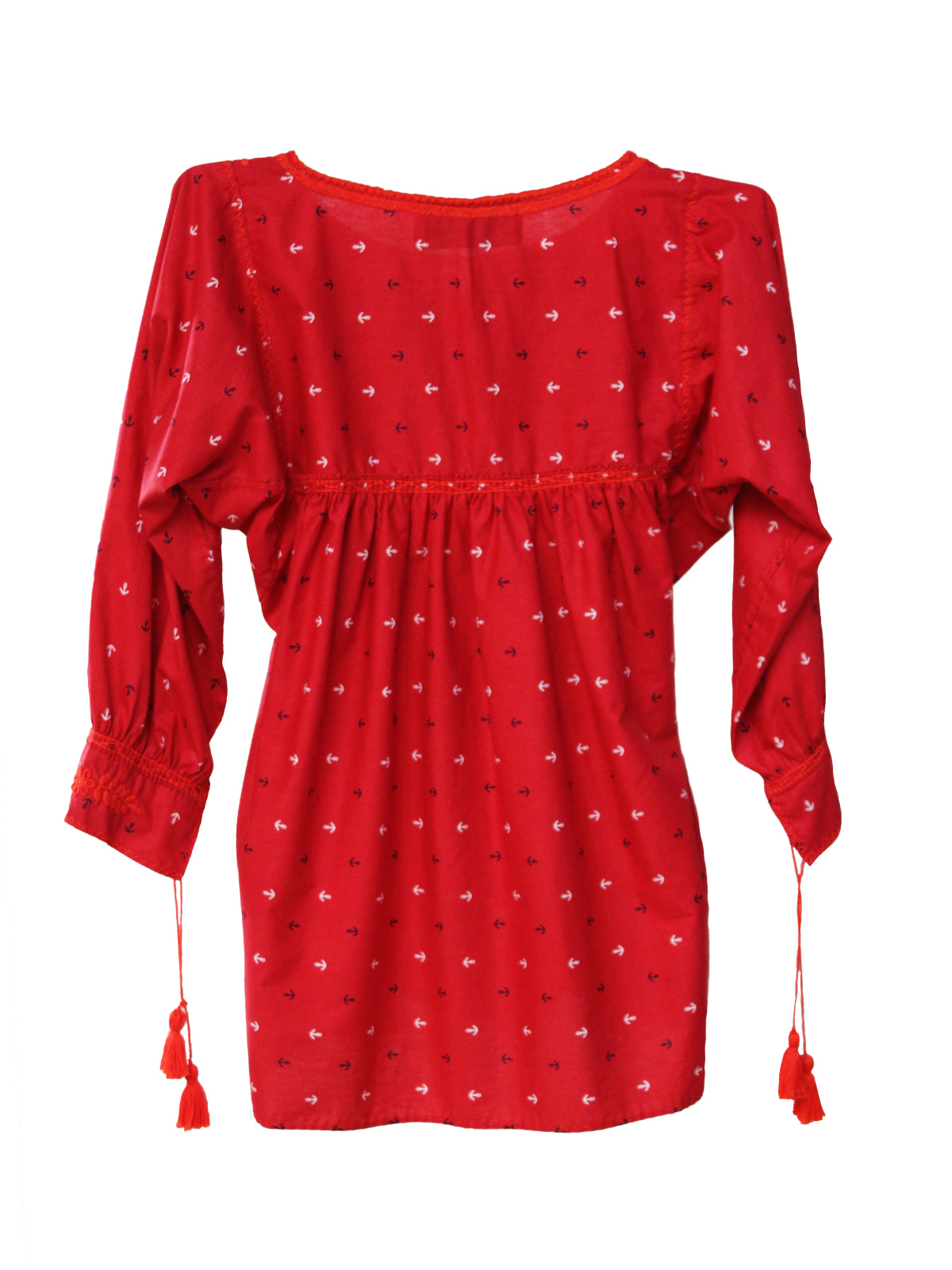 Blusa Aguacatenango Bolitas. Rojo