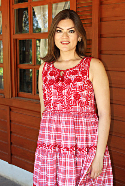 Vestido tradicional Aguacatenango sin mangas