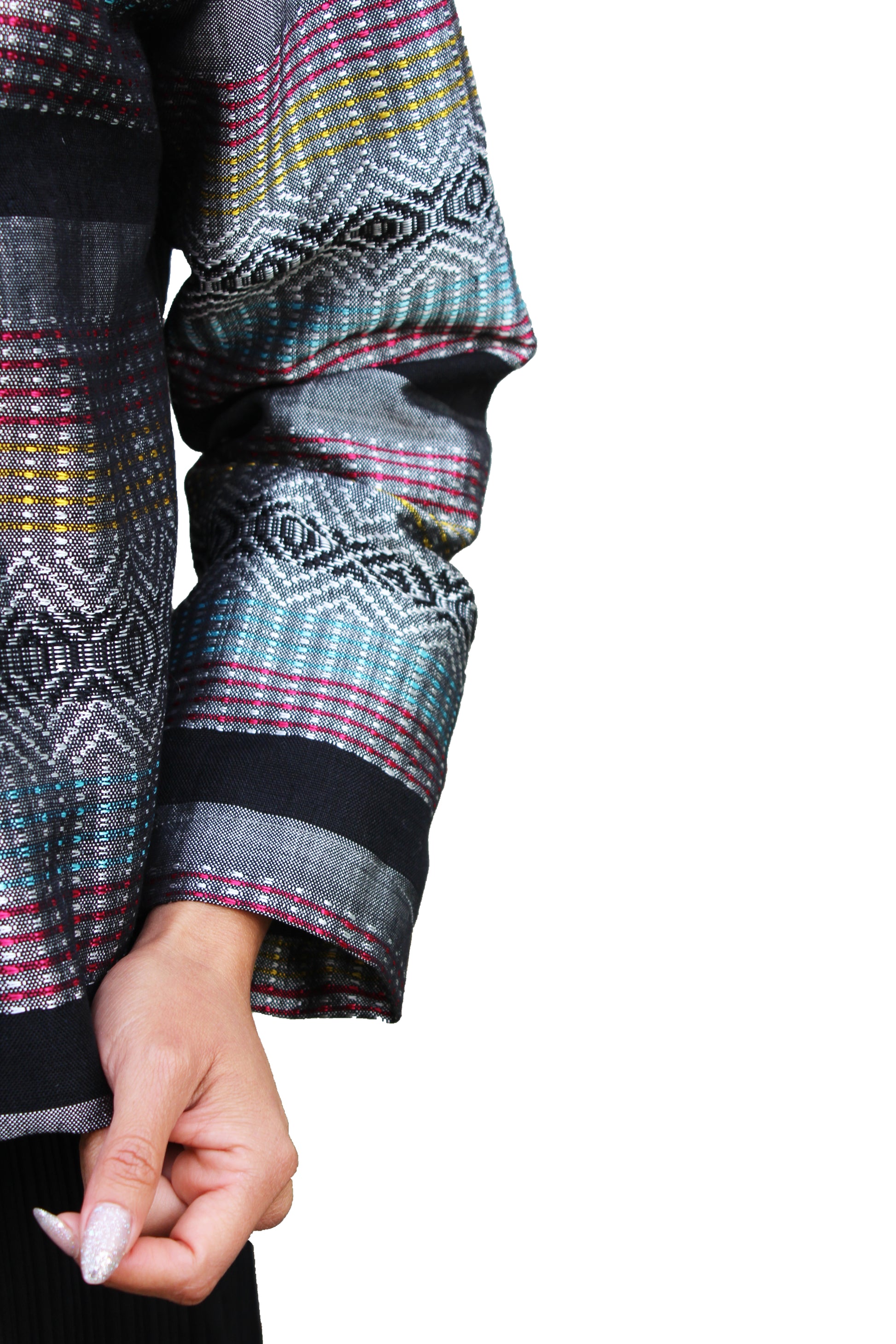 Saco tela artesanal sedalina, manga.