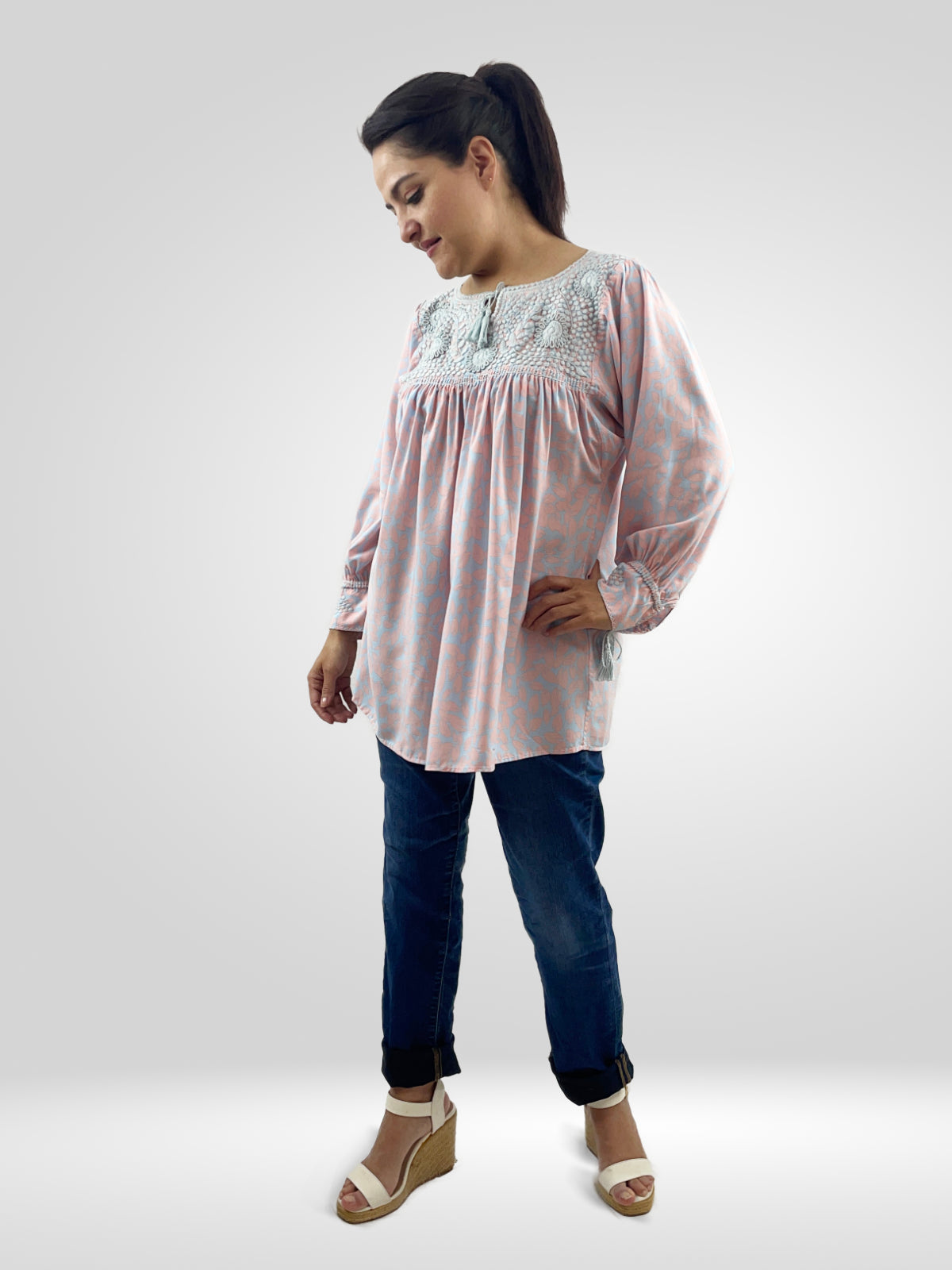 Blusa Aguacatenango Bolitas Algodón