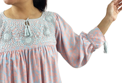 Blusa Aguacatenango Bolitas Algodón