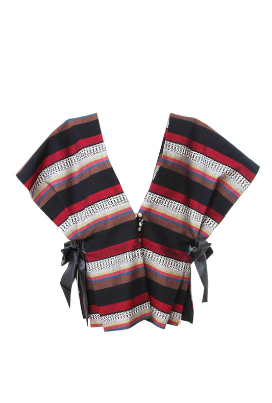 Blusa de telar artesanal. Moños