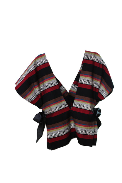 Blusa de telar artesanal. Moños