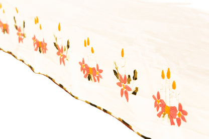 Mantel rectangular Velas (+ 12 servilletas).