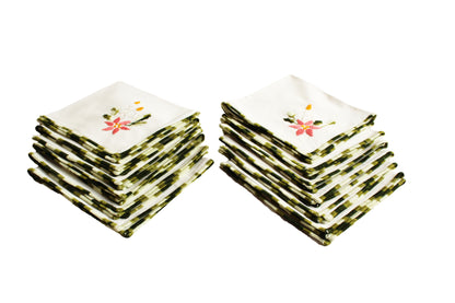 Mantel rectangular Velas (+ 12 servilletas).