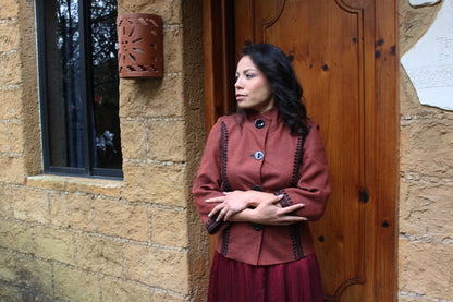 Saco de lino polaco bordado Chamula.