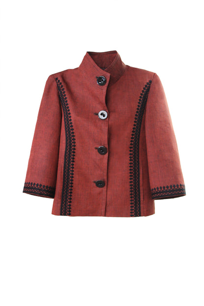 Saco de lino polaco bordado Chamula.