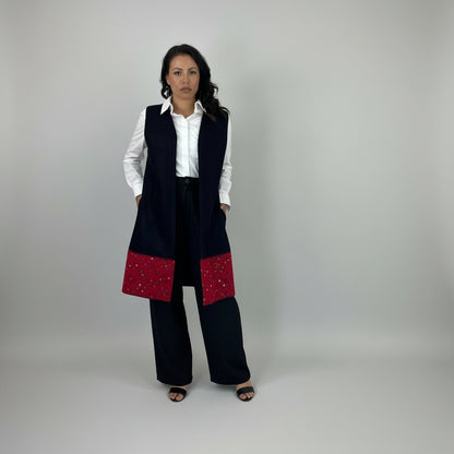 Chaleco Chiapas Cenefa Larrainzar