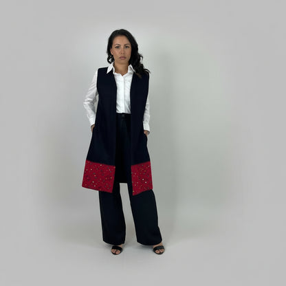 Chaleco Chiapas Cenefa Larrainzar